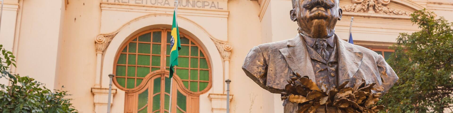 Ribeirão Preto São Paulo Brazil - June 15, 2022: Ribeirão Preto City Hall, Rio Branco Palace.