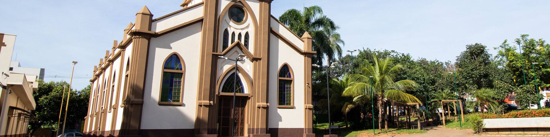 Main Church and Square in Bady Bassitt, São Paulo, Brazil