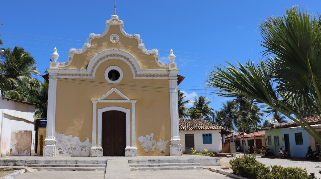 Old colonial church in Sao Miguel dos Milagres, Alagoas, Brazil