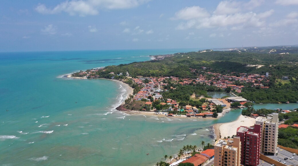 Aerial view of Pirangi beach near Natal, Rio Grande do Norte, Brazil