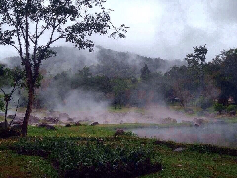 The hot spring at the North of Thailand , Chae Son, Lampang. 