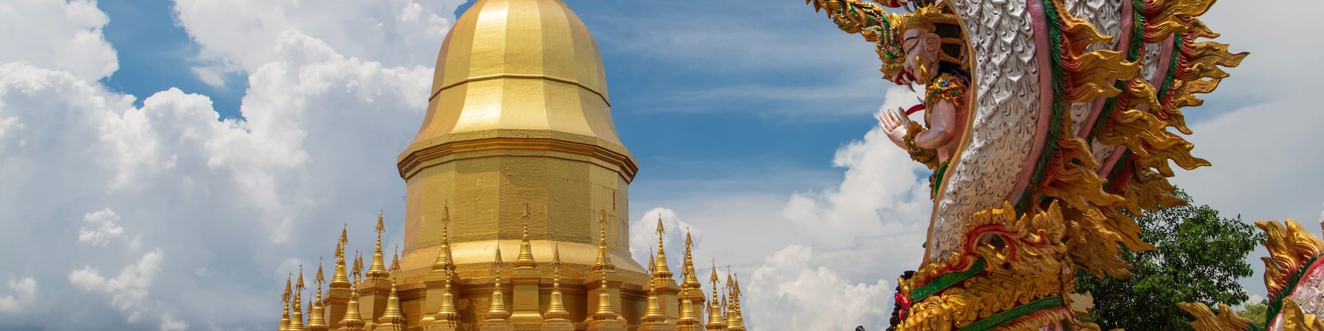 Wat Pa Wang Nam Yen at Muang District, Mahasarakham Province Thailand.