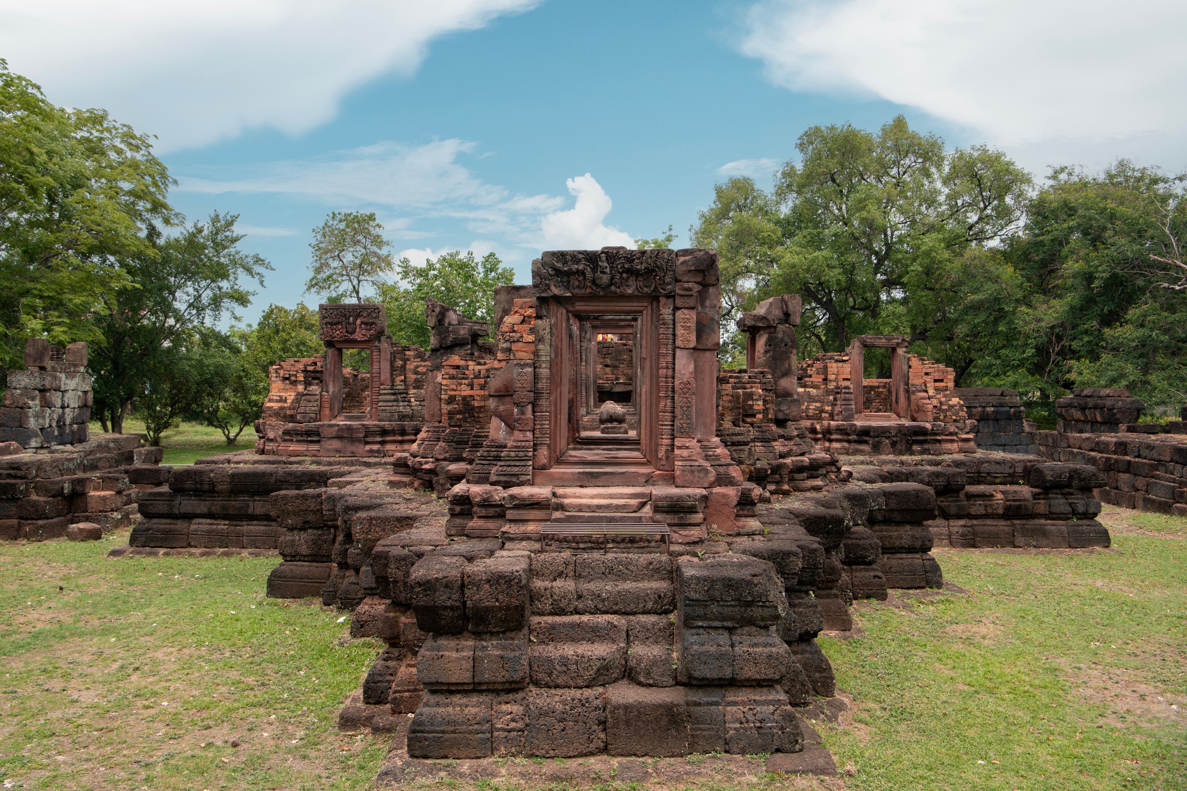 Ku Ka Sing, Ancient public castle rock temple, Landmark Place of worship in Kasetwisai, Roi Et Province Thailand.