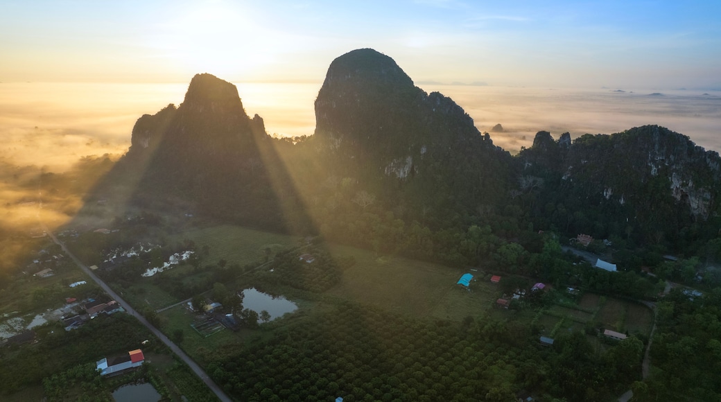 Sea of mist and morning sunlight at Khao Chakan Sa Kaeo Province, Thailand
