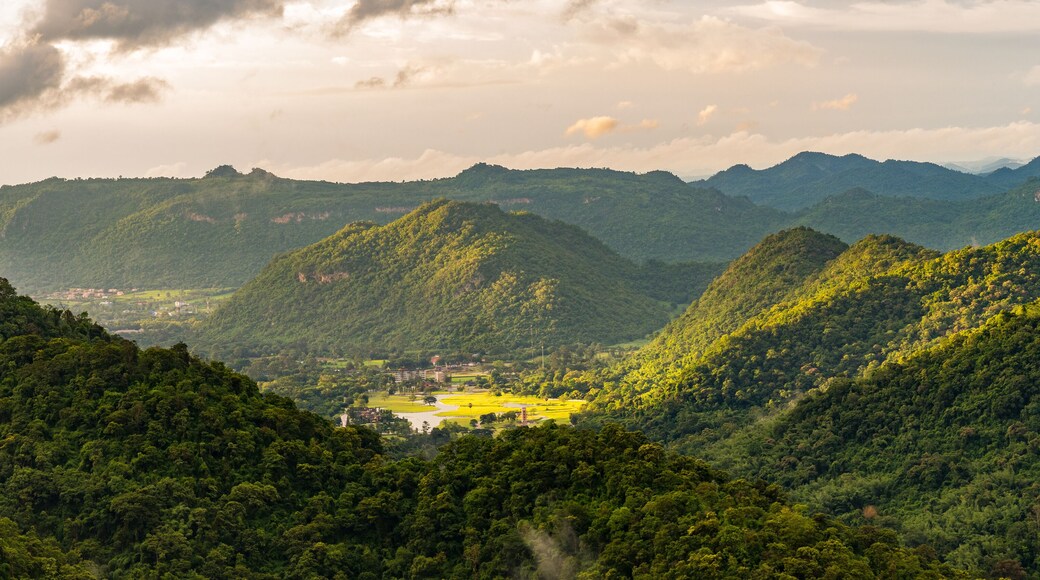 Village view from mountain, Khao Yai National Park, Thailand