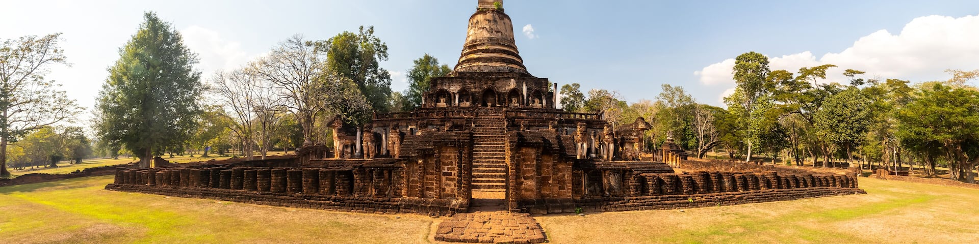 Ancient temples in Sukhothai Historical Park, Thailand