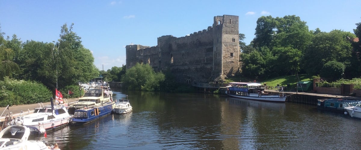 Newark castle from the river Trent