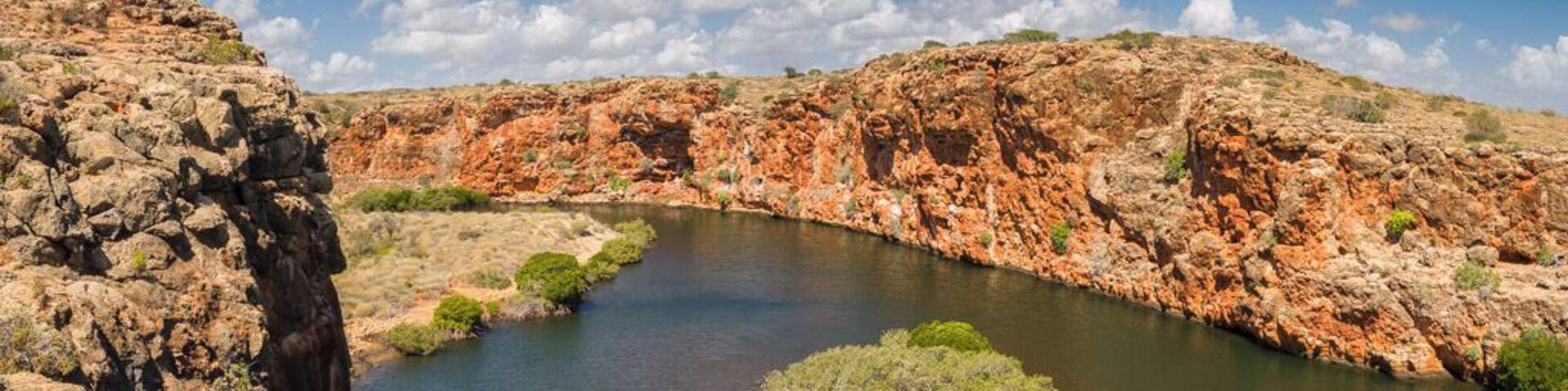 Little green oasis in the Cape Range National Park of Western Australia.