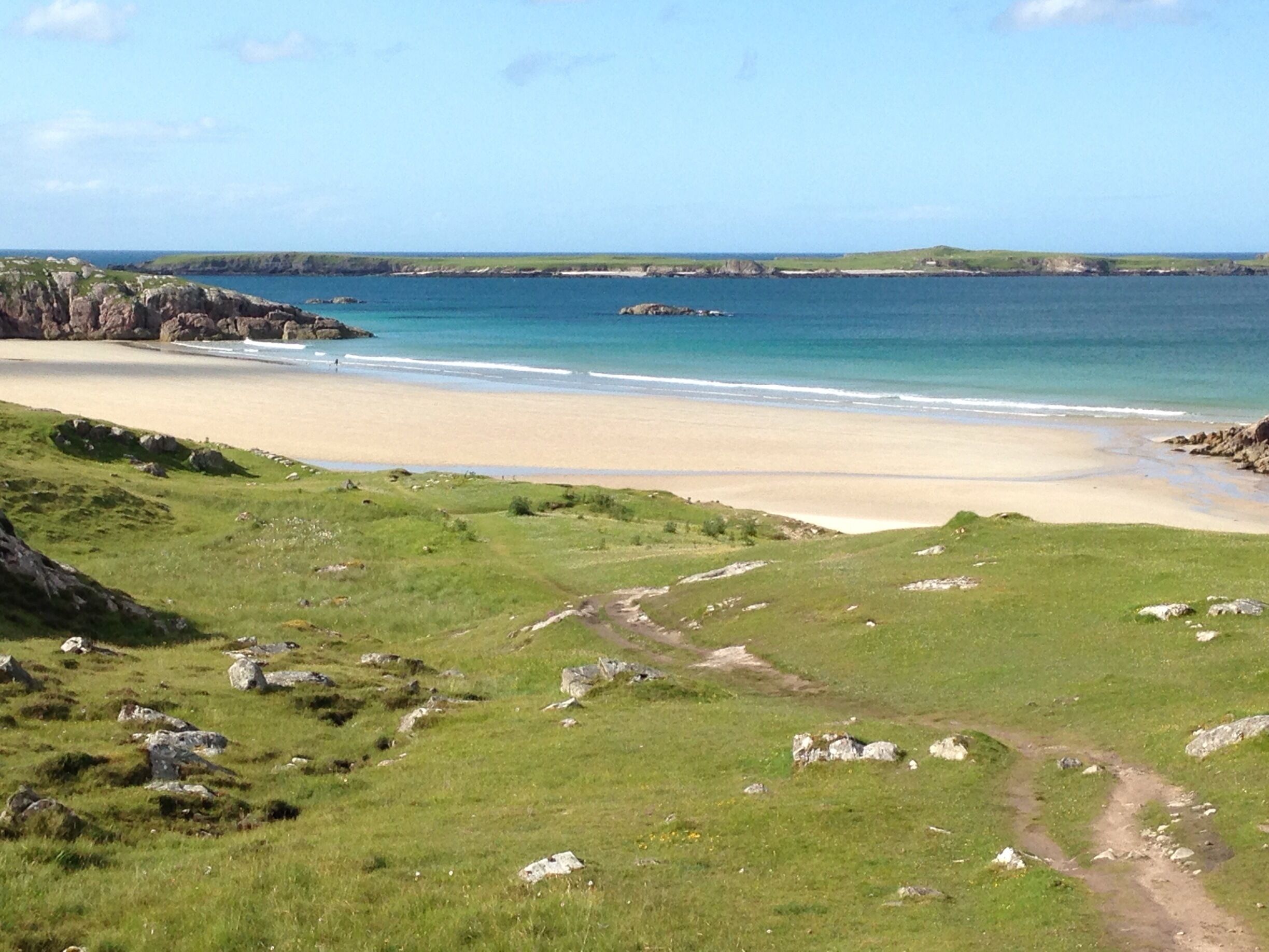 A couple of miles before you reach Durness you will find this gorgeous beach with no one on it. There is a small car park opposite so very easy access.