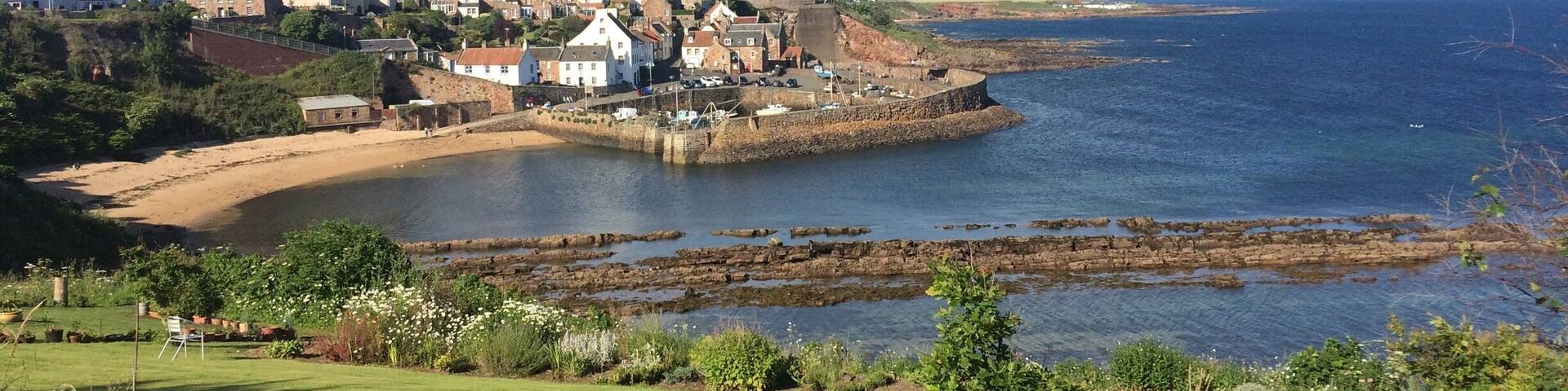 View of Crail harbour