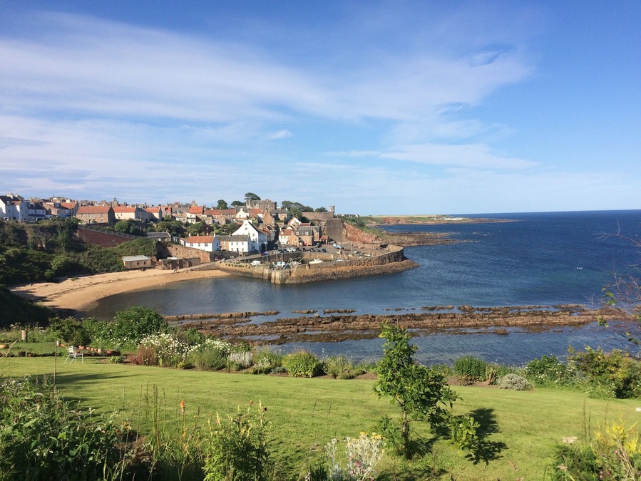 View of Crail harbour