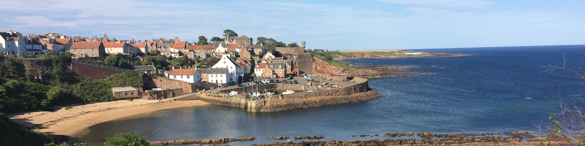 View of Crail harbour