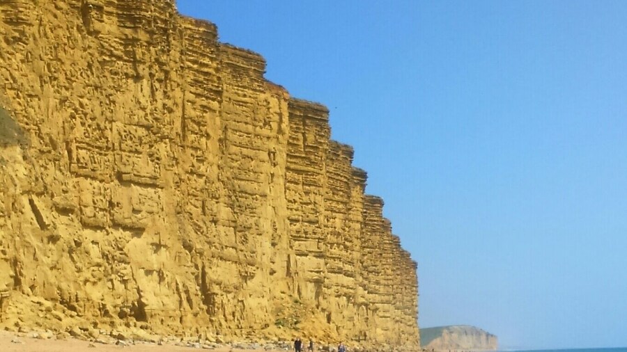 Most surreal coast line I ve encountered in Europe, part of the Jurassic Coast in Dorset