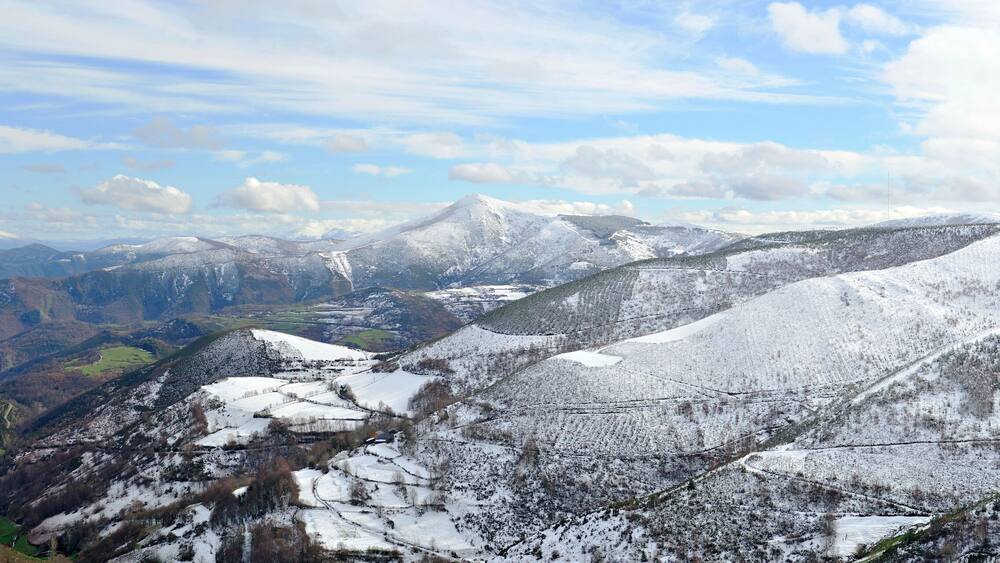 Panorama from O Cebreiro / Spain
