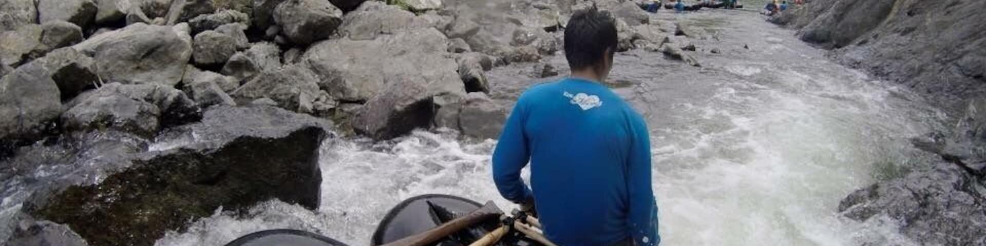 Tried white river rafting! 
Hahaha..so much fun but a lil bit scary. Part of my Real Quezon Exploration. 
#trekking down the river #riverrafting realquezon