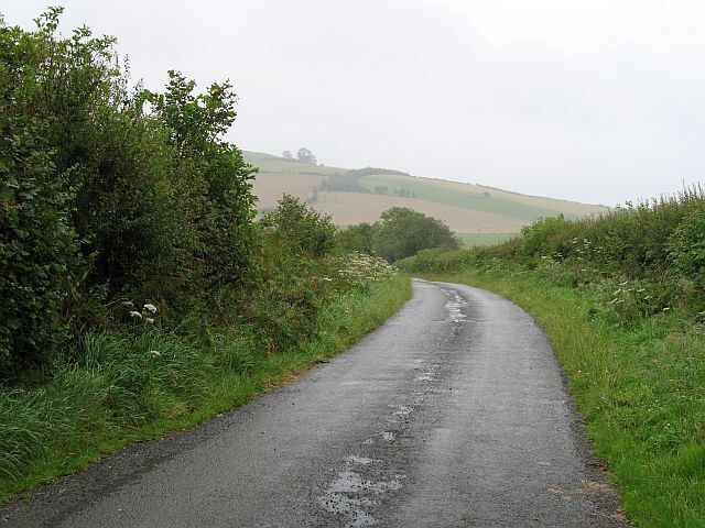 Road from Lingen Road up from Lingen to Stonewall Hill, Willey.