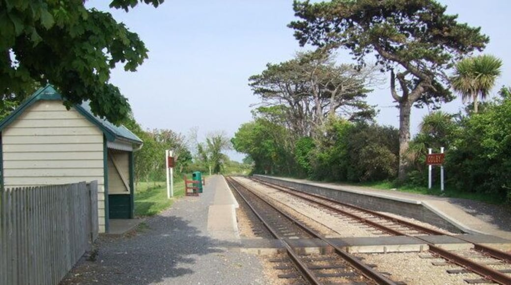 Colby railway station Part of the Victorian Steam Railway running between Douglas and Port Erin.