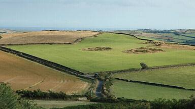 Cronk ny Moghlane Isle of Man. A small hill near Crosby, viewed from close to Braaid Farm