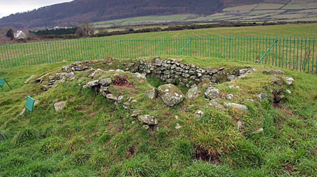 Keeil Vreeshey. 7th Century Celtic Church and remains of cemetery.