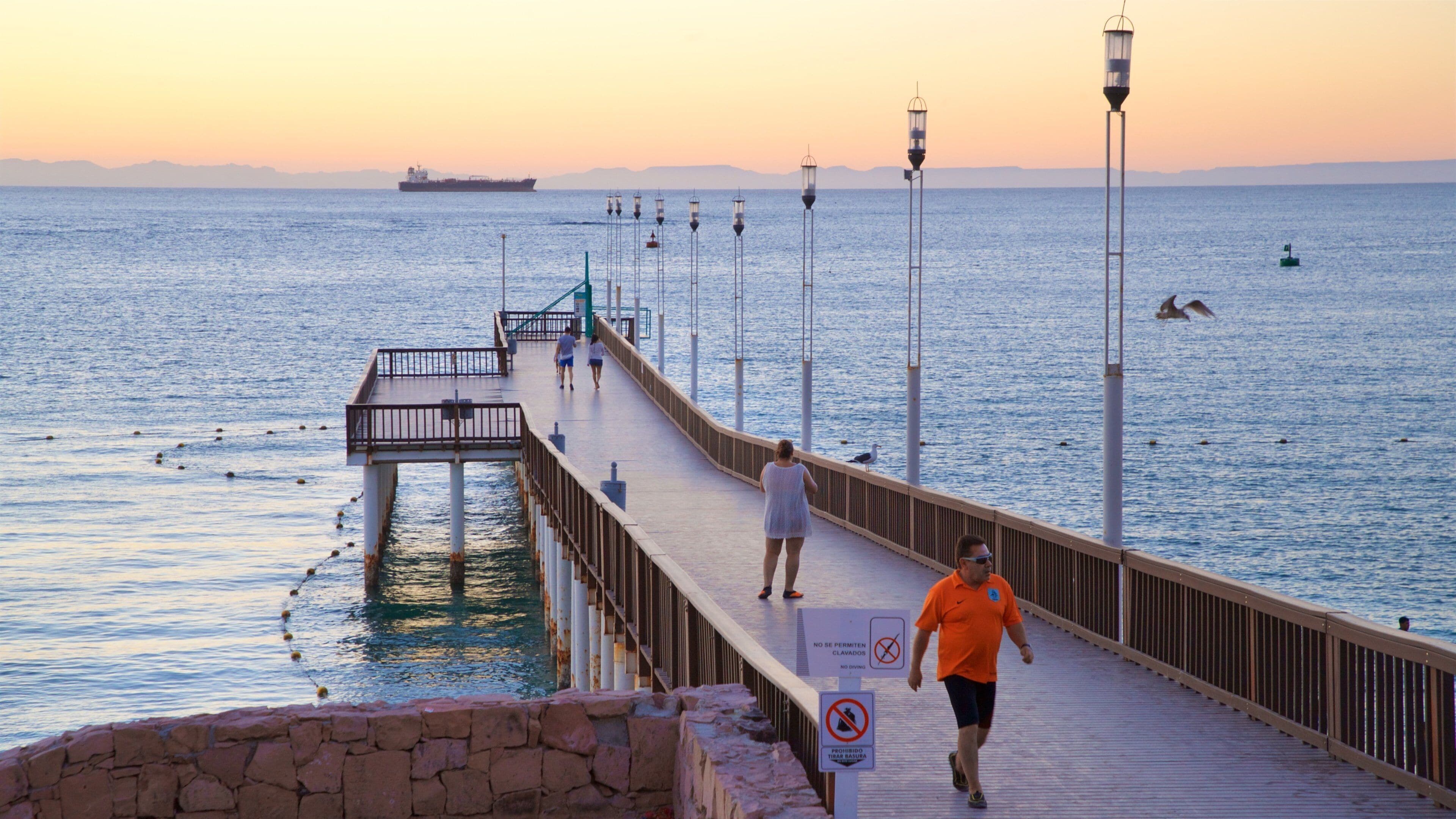 Playa El Coromuel showing general coastal views and a sunset