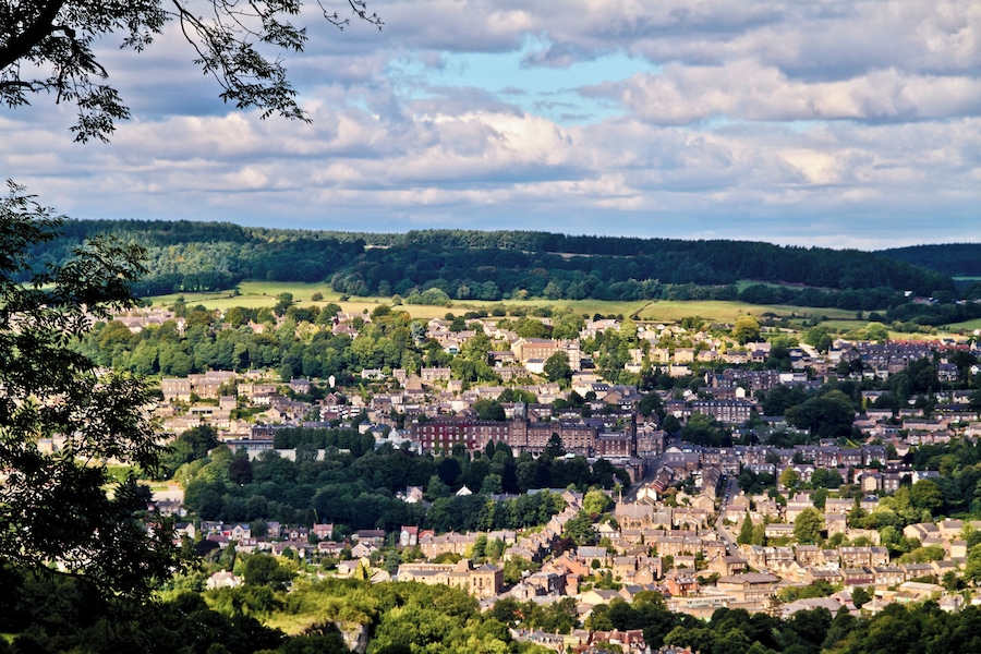 Here is a photograph taken from the top of Masson Hill at the Heights of Abraham. Located in Matlock Bath, Derbyshire, England, UK.