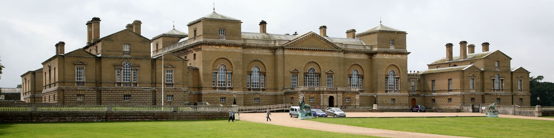 Holkham Hall in Norfolk. Seen from the north