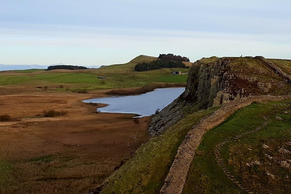 An early winter's afternoon walk along Hadrian's Wall near Whin Rigg.