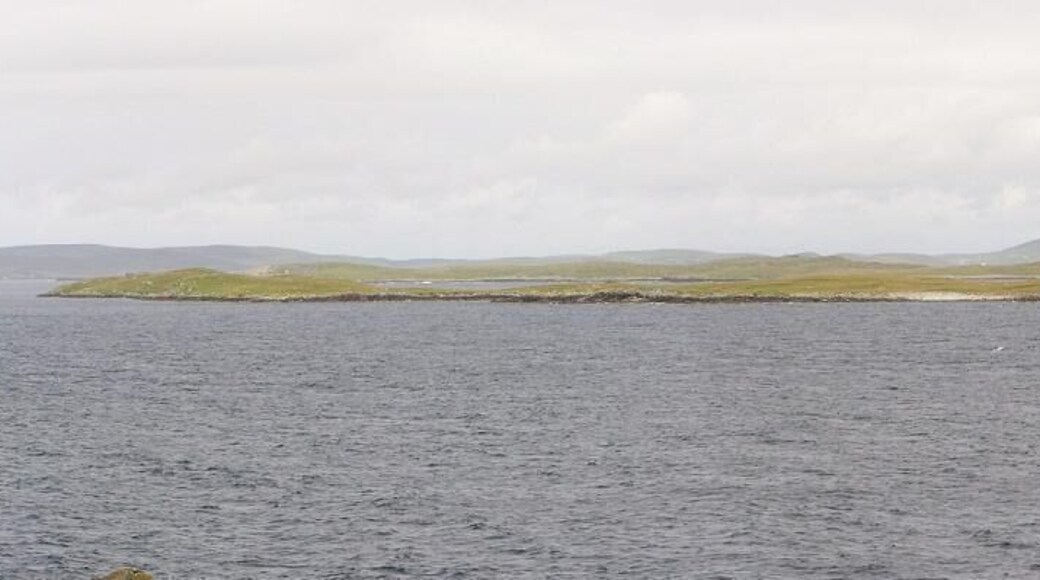 Island of Papa As seen from Fugla Ness on Burra