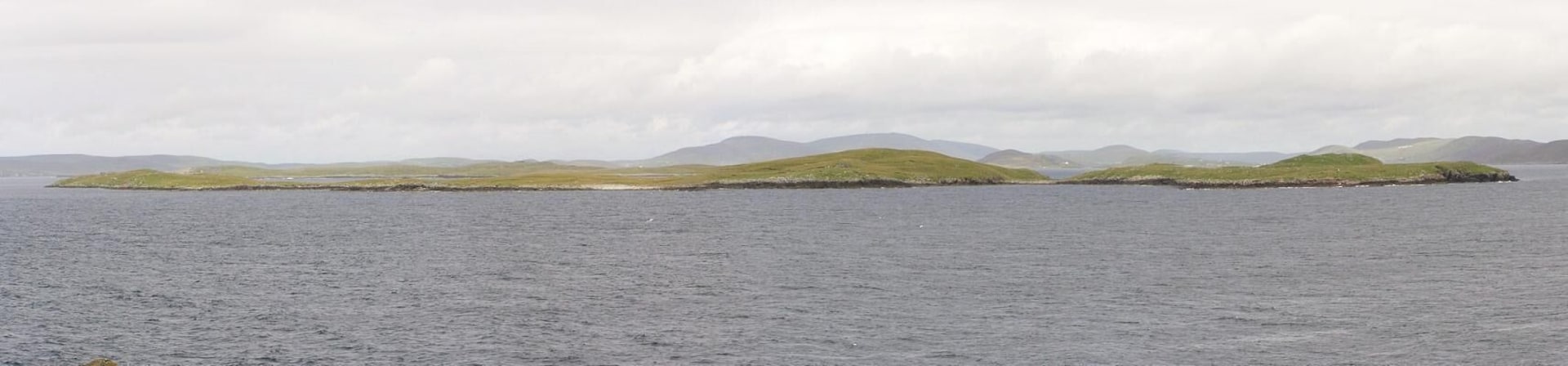 Island of Papa As seen from Fugla Ness on Burra