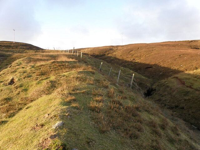Up Mouldy Hill View of the slopes of the strangely named Mouldy Hill.