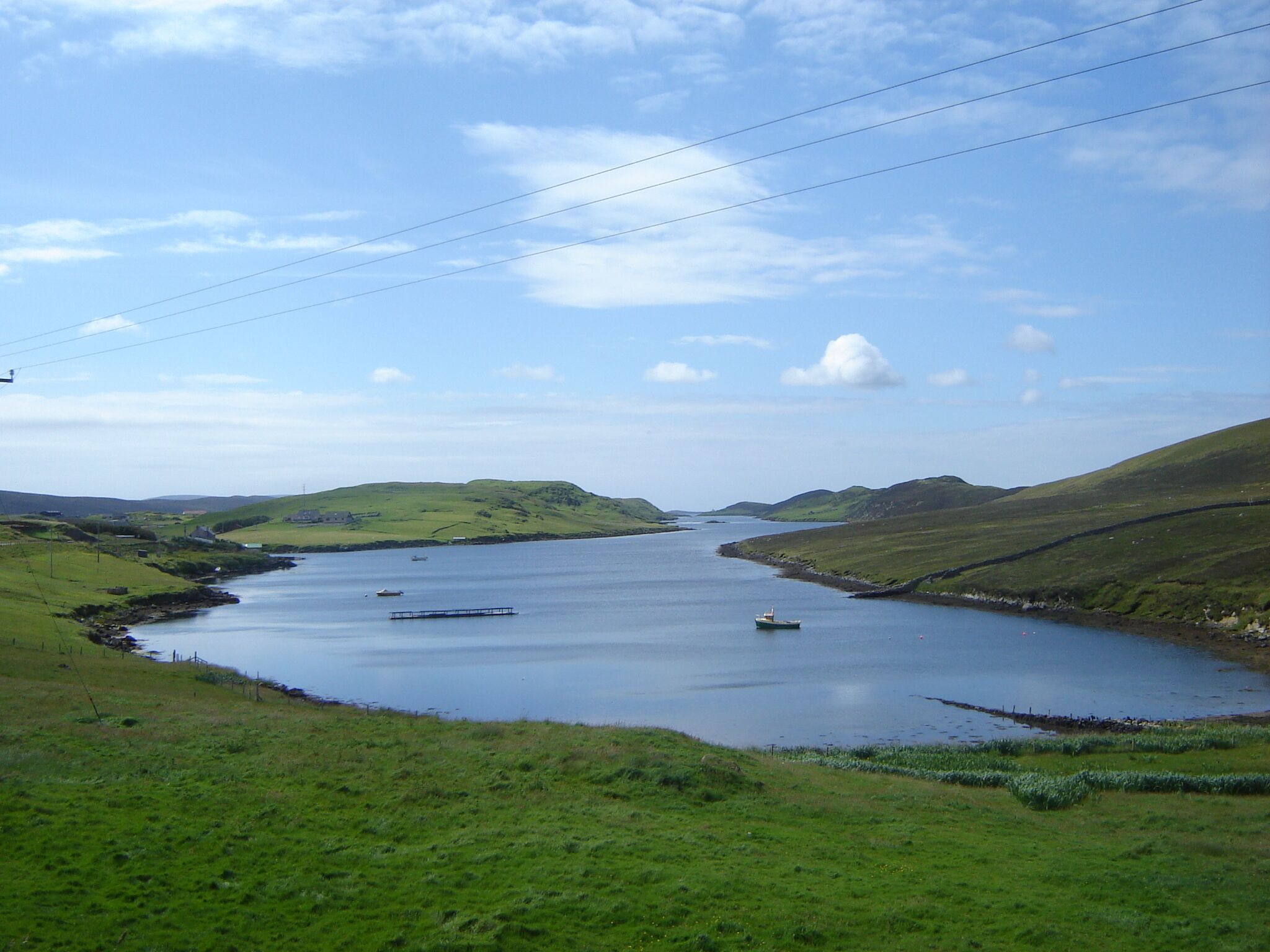 Stromness Voe A classic Shetland voe - which is a drowned valley or inlet rather like a Norwegian fjord