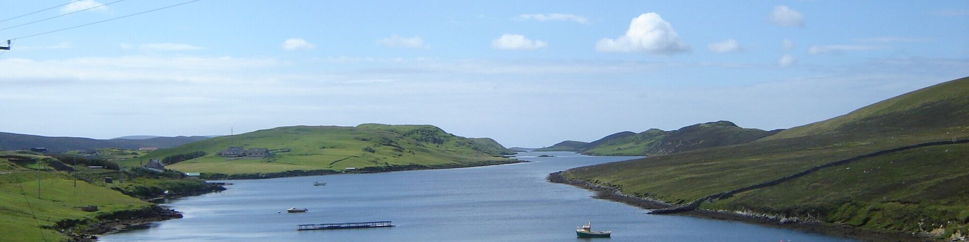 Stromness Voe A classic Shetland voe - which is a drowned valley or inlet rather like a Norwegian fjord