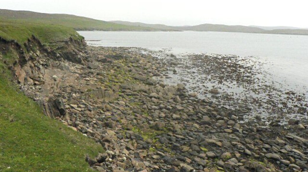 Foreshore This is the coast just north of Outrabister.