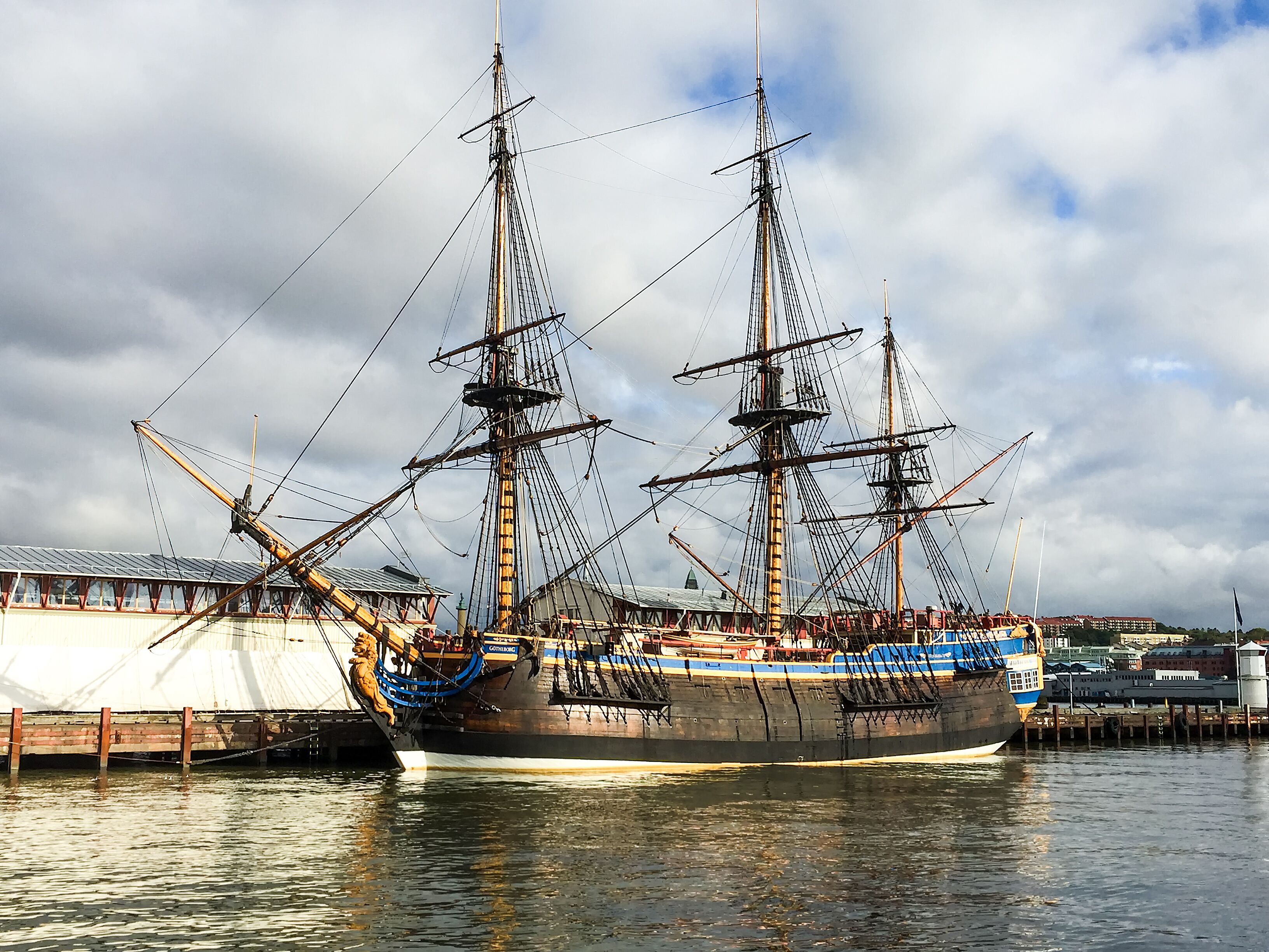 Ostindiefararen Gothenburg on the landing pier at Eriksberg