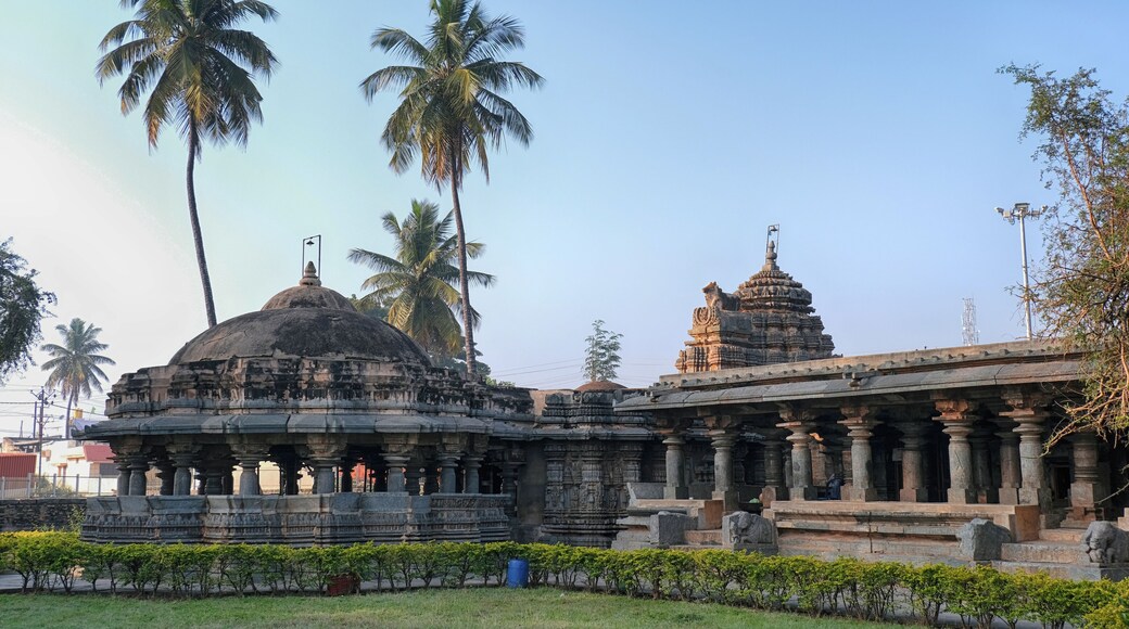Chandramouleshwara Temple (Ishwara Temple.) , Arasikere is located in the Hassan district of Karnataka.