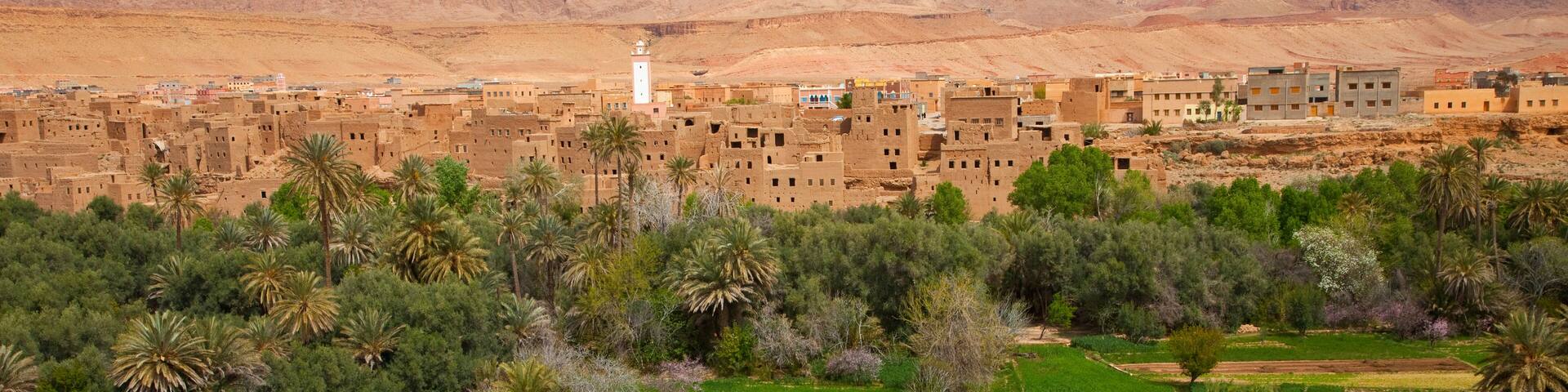 Tinerhir,la entrada a las Gargantas del Todra, Alto Atlas, Marruecos, Africa
