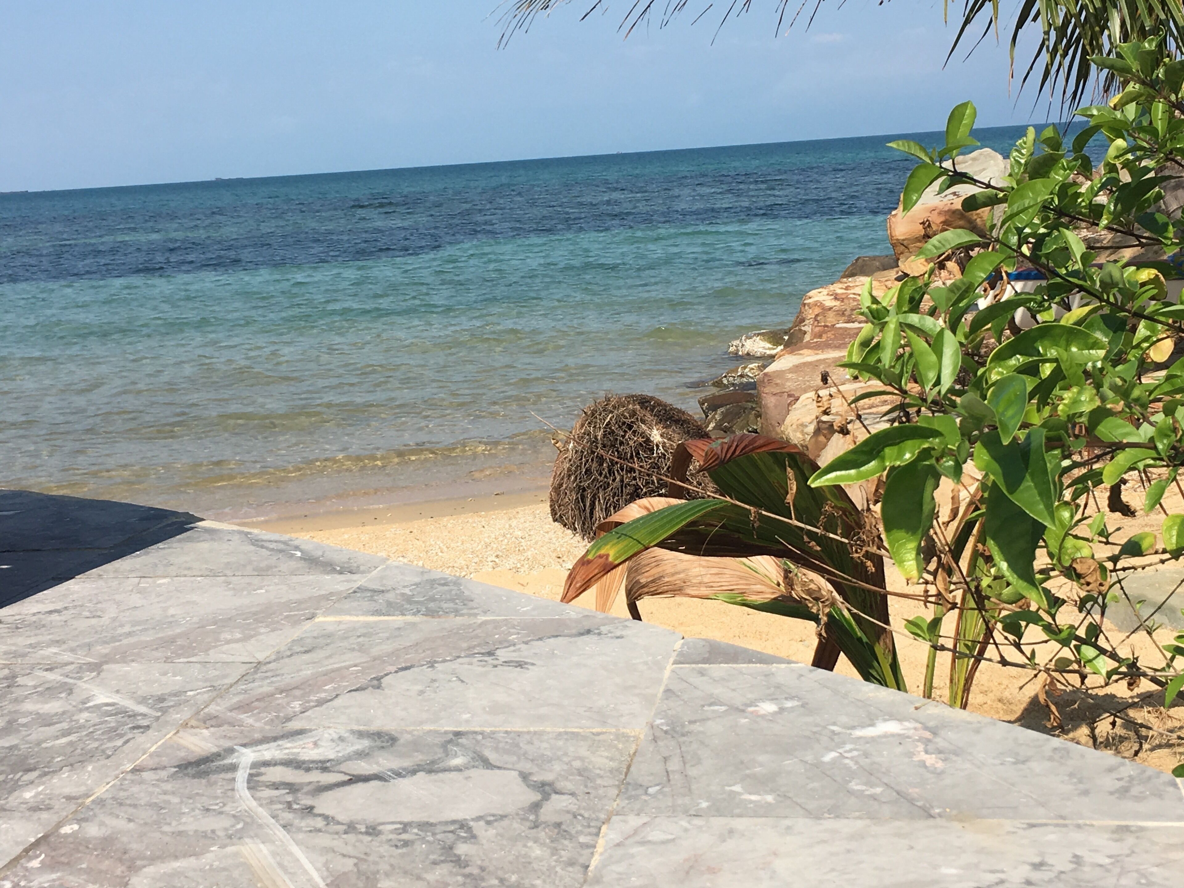 The beach at this resort
