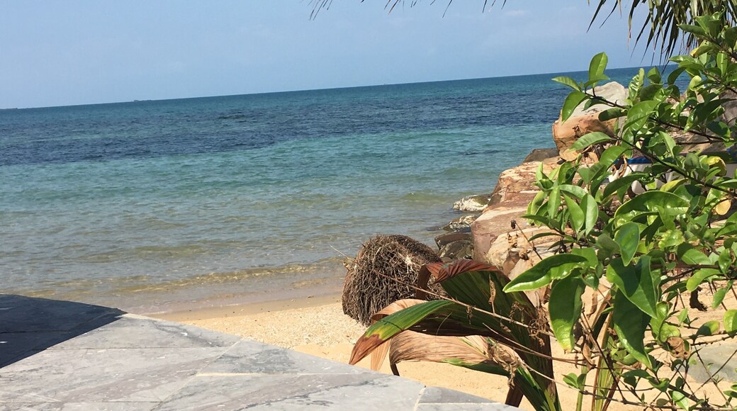 The beach at this resort