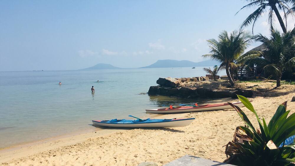 The beach at the resort