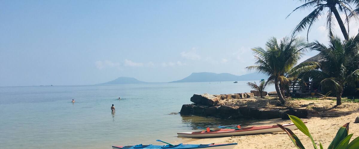 The beach at the resort