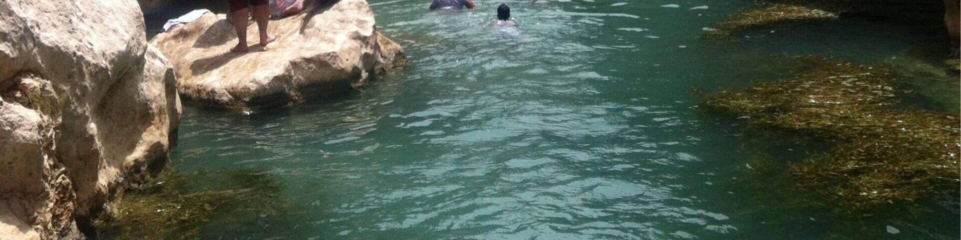 A short drive from Musccat you'll find this amazing wadi. You have to walk for almost two hours to reach this final point but the views make it worth it.