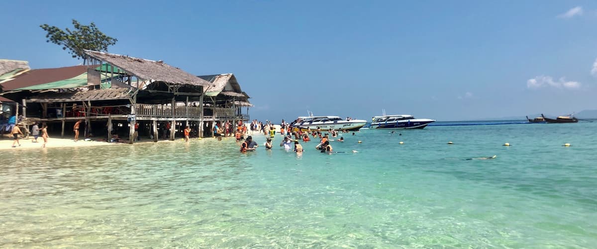 Green sea at. Khai Nok Island