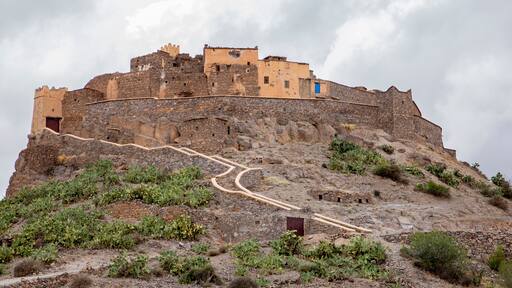 The famous Kasbah of Tizourgane (National Heritage Site) in the Land of Ida Ougnidif, Morocco