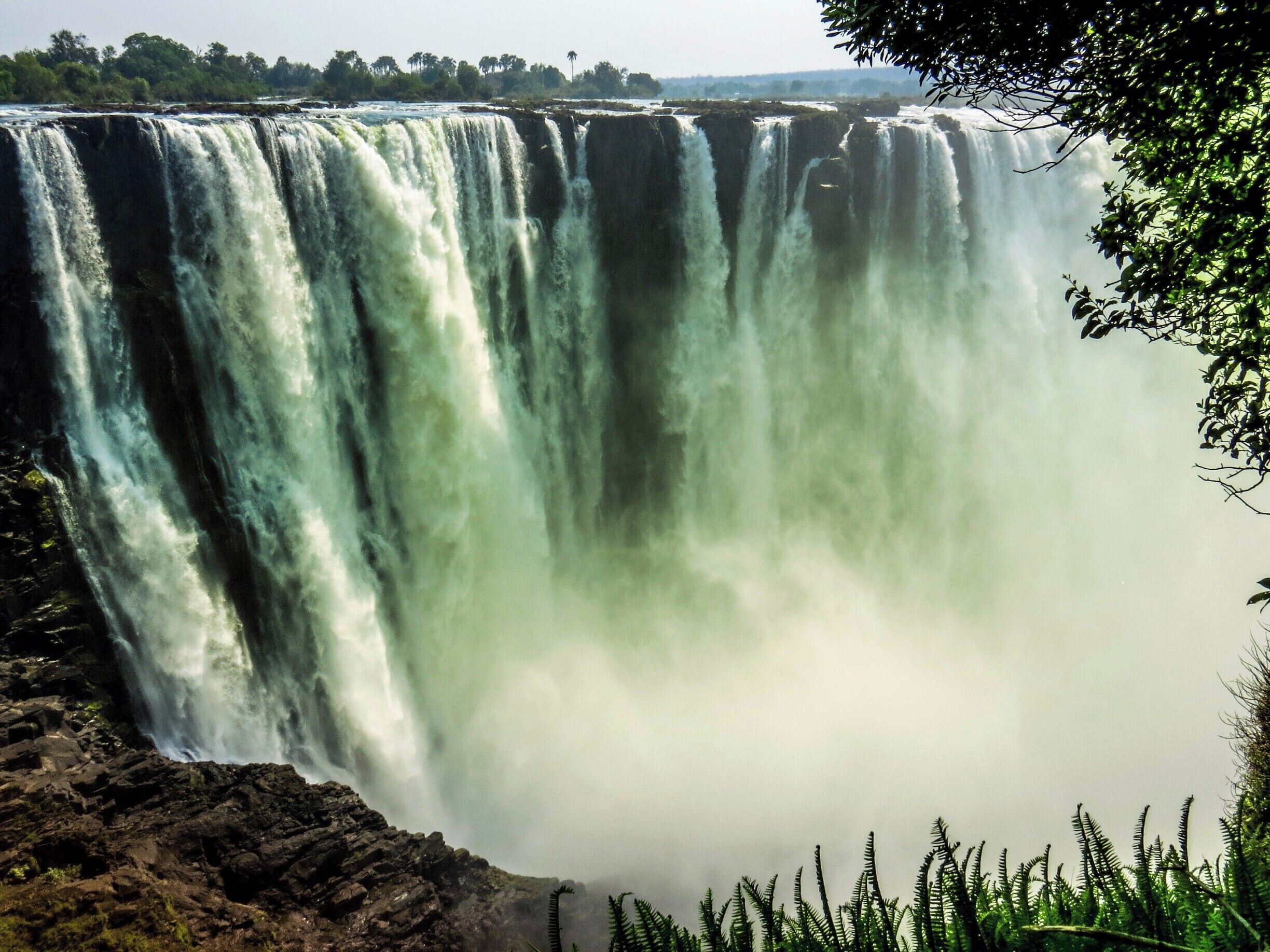 Victoria Falls viewed from the zimbabwean  side.