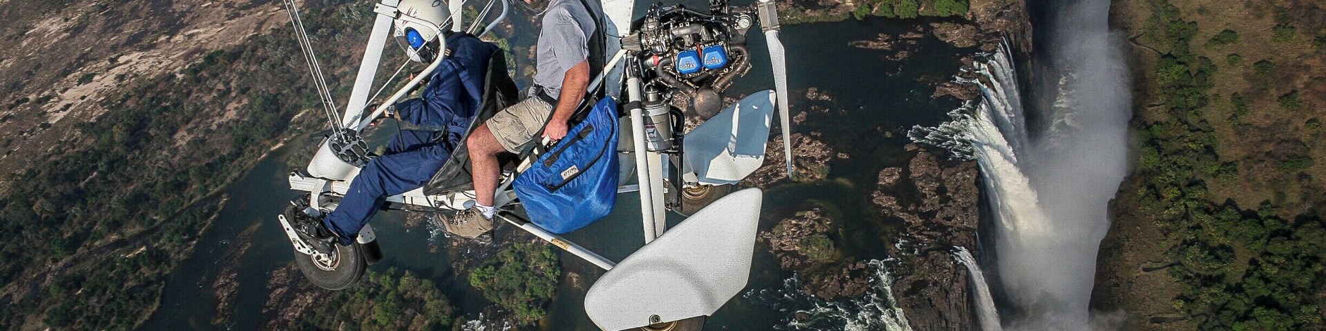 The so-called âflight of angelsâ is undoubtedly the most breath-taking way to see the magnificent Victoria Falls in all their glory, and to get those picture postcard panoramic photos you have always dreamed of. This is also a great way to see the Zambezi River as it leads up to the Falls, as well as the formation of the spectacular gorges that are carved out below.
You can also take a microlight or a helicopter ride over the Falls. The extended flight covers not only the Falls but also Batoka Gorge, the Zambezi River and the Mosi-oa-Tunya National Park. There are wing-mounted cameras and a dvd of the pictures can be purchased after you land. The microlights can be booked for either 15 minute or 30 minute trips. This is the most personal way to view the Falls from the air, with just the qualified pilot and one client per aircraft.
All flights leave from Maramba Aerodrome in Livingstone and are at the Falls within about a minute.