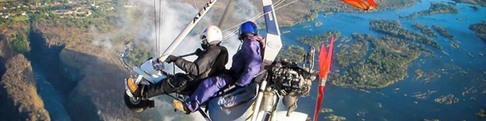 #TroverDetour #colorful
Yeah, I had no idea what a micro flight was, I only heard an occasionally buzzing sound overhead outside my hotel room. So with some inquiring, I found out it's like a go cart with wings that takes you over Victoria Falls, through the mist, and glides above the Zambezi where I was lucky enough to enjoy a safari from the air!