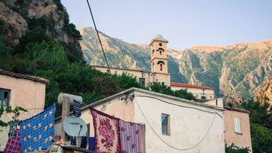 Borsh (Borë(snow)+ Shi(rain) is a maritime village, in the Albanian Riviera, in the former Lukovë municipality, Vlorë County, Albania.