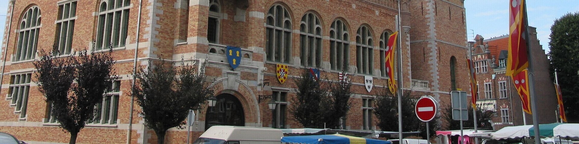 Comines, Nord (France), the town hall and the belfry (1923 - architect: Louis-Marie Cordonnier).
