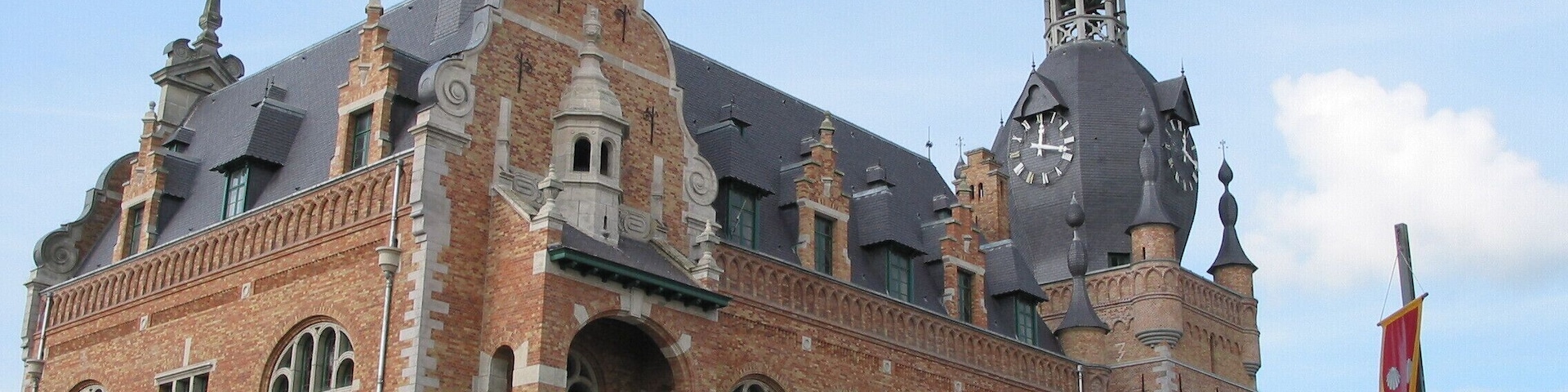 Comines, Nord (France), the town hall and the belfry (1923 - architect: Louis-Marie Cordonnier).