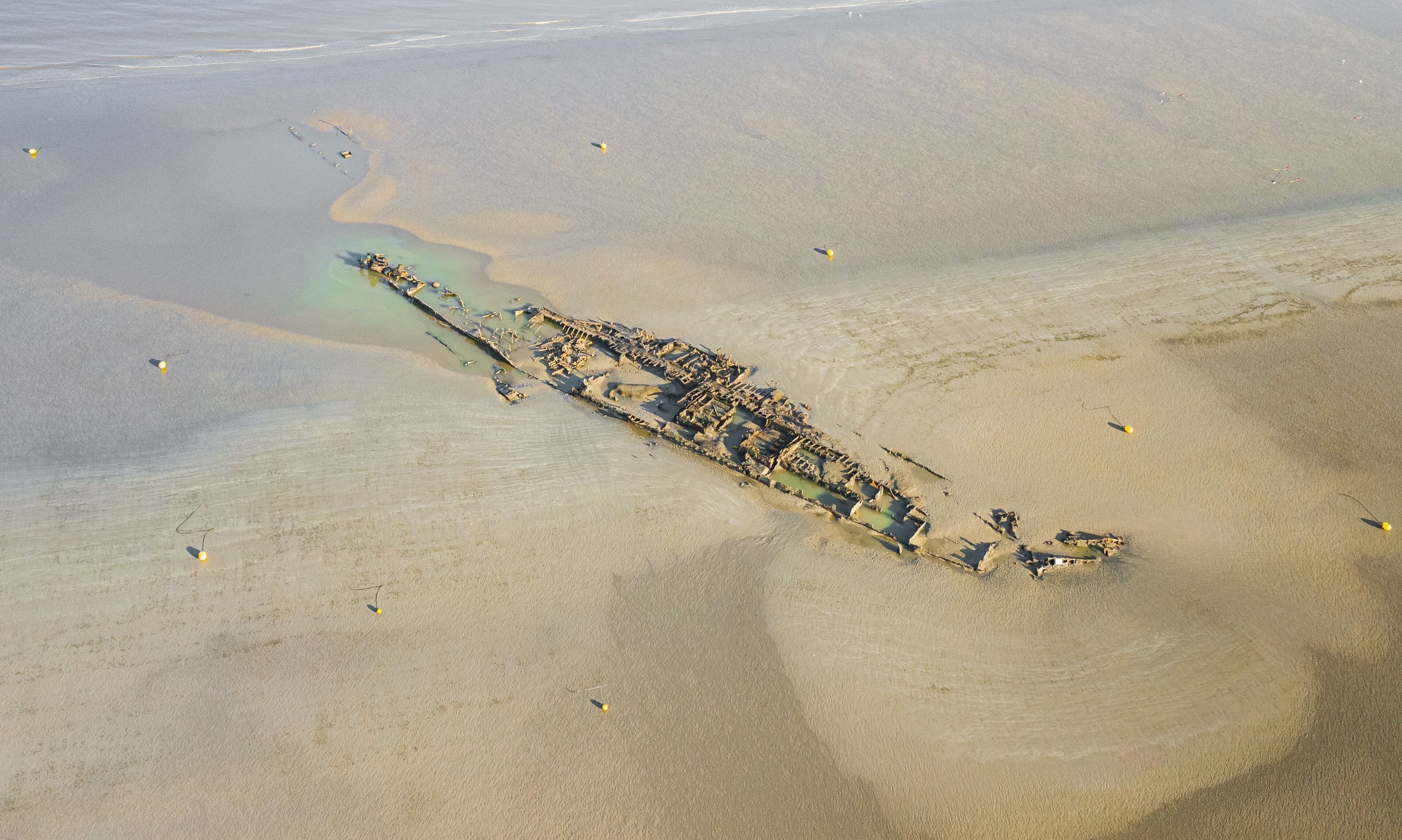 Epave du Crested Eagle plage de Zuydcoote 